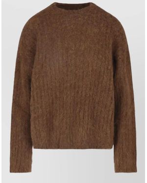 Uma Wang Alpaca Crewneck Sweatshirt - Brown