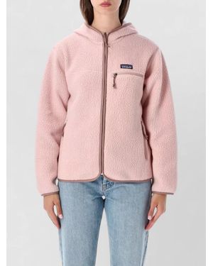 Patagonia Retro Pile Fleece Hooded Zip Jacket - Pink