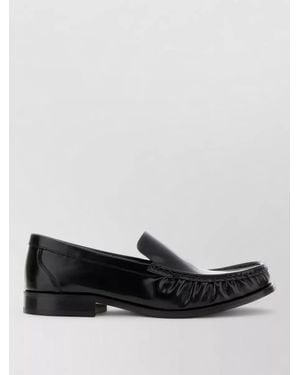 A.P.C. Leather Romeo Loafers Smooth Finish Fringed Design - Multicolour