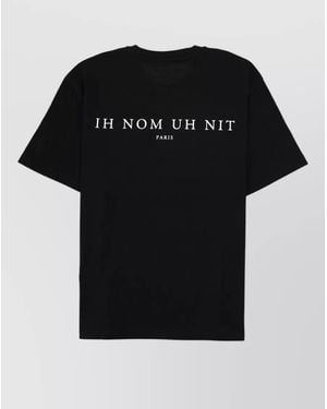 ih nom uh nit Cotton Regular-Fit T-Shirt - Black