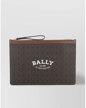 Bally Leather Clutch Bag - Grey