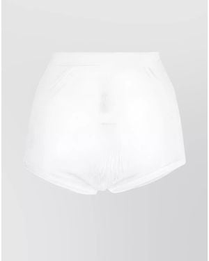 Maison Margiela Ribbed High-Rise Briefs - White