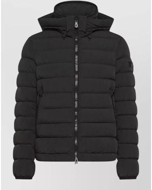 Peuterey Quilted Hooded Down Jacket - Black