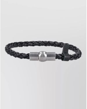 Mulberry Leather Bracelet - Metallic
