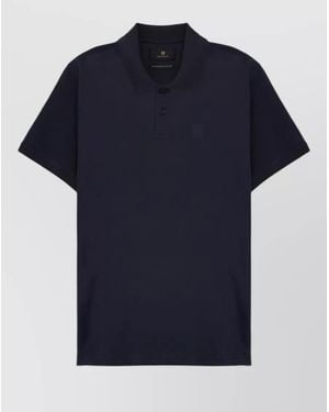 Belstaff Polo Shirt Steel Logo Patch Design - Blue