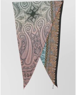 Pierre Louis Mascia Printed Silk Scarf - Grey