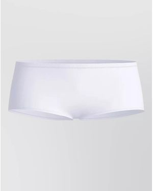 CALIDA Seamless Brief Mid Rise Elastic Waistband - White