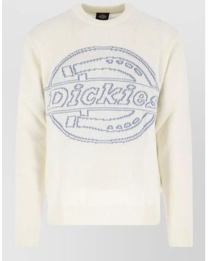Dickies Knit Sweater Crew Neck Long Sleeves - Natural
