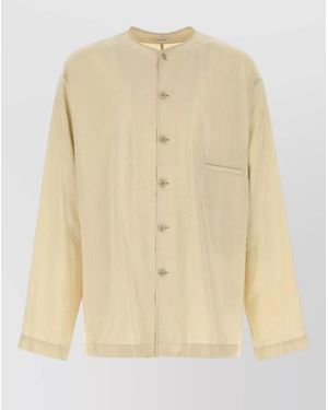 Lemaire Silk Shirt Jacket - Natural
