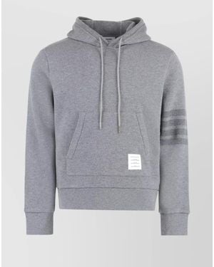 Thom Browne Wool Knitted Hoodie - Grey