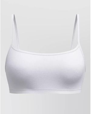 CALIDA Seamless Bustier Soft Fabric Adjustable Straps - White