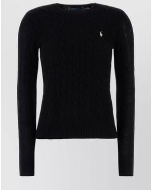 Polo Ralph Lauren Cashmere Wool Cable-Knit Crewneck Sweater - Blue