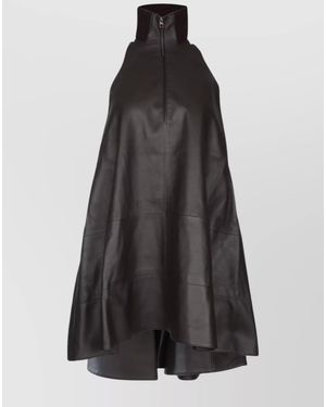 Jacquemus Traingle Zip-Up Mini Dress - Black