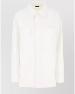 Fendi Denim Shirt Jacket - White