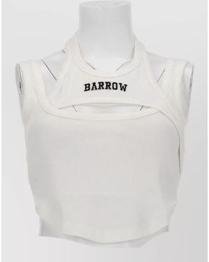 Barrow Ribbed Tank Top Sleeveless Cropped Cut - White