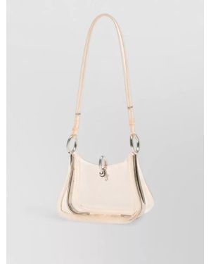 Rabanne Small Synthetic Shoulder Bag - Natural