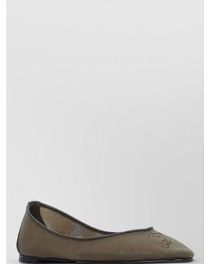 Jacquemus Oval Ballet Flats Mesh Embroidered Detail - Multicolor