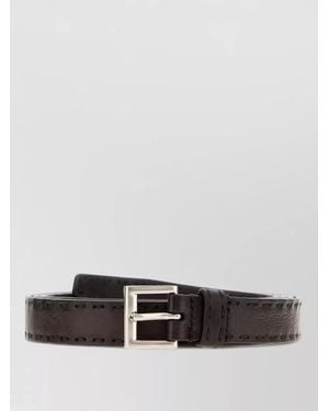Prada Nappa Leather Belt Adjustable Size Design - White
