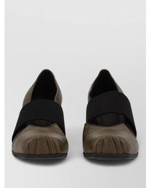 Uma Wang Leather Ballerina Shoes - Black