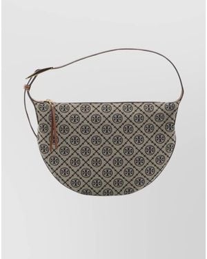 Tory Burch T Monogram Small Shoulder Bag - Gray