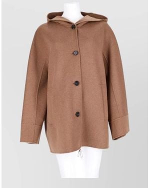 Max Mara Virgin Wool Fitted Jacket - Brown