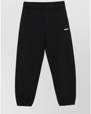 MSGM Cotton Track Trousers - Black