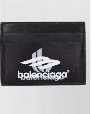 Balenciaga Leather Keyring - Black