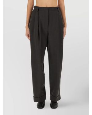 Dries Van Noten Wool Tailored Trousers - White