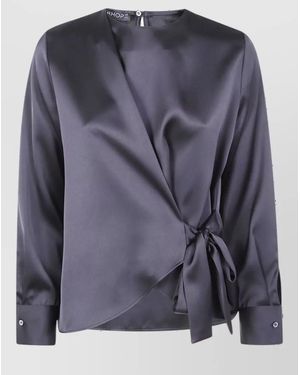 DR. HOPE Blouse With Bow - Blue