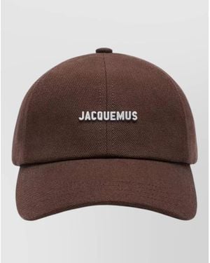 Jacquemus Gadjo Cap Modern Curved Brim Silhouette - Brown