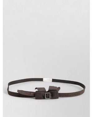 Ermanno Scervino Wool Bow Belt - Gray