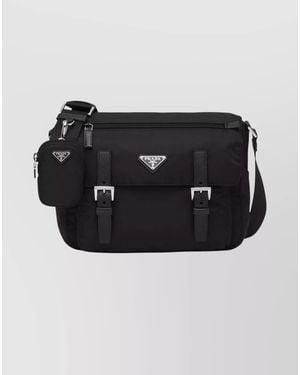 Prada Re-Nylon Crossbody Bag Adjustable Strap - Black