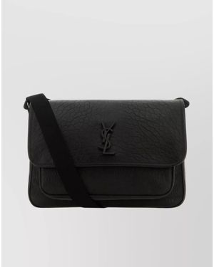 Saint Laurent Leather Niki Messenger Bag - Black
