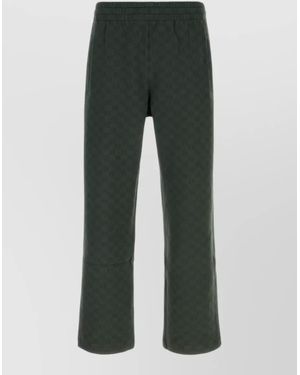 Gucci Stretch Nylon Joggers Featuring Side Pockets - Green