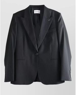 Givenchy Single Breasted Blazer Nylon Silk Blend - Black