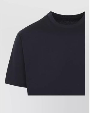 Kiton Cotton Regular-Fit Crew-Neck Short-Sleeve T-Shirt - Blue