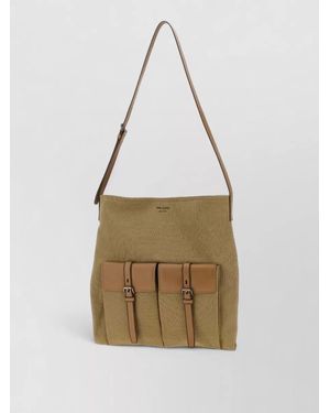 Prada Canvas Tote Bag - Natural