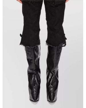 Rick Owens Denim Cargo Cutoff Shorts - Black