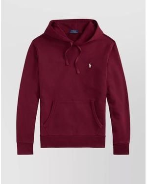 Polo Ralph Lauren Hooded Loopback Fleece Sweater - Red
