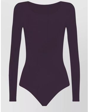 Wolford Buenos Aires Long-Sleeve Bodysuit - Purple