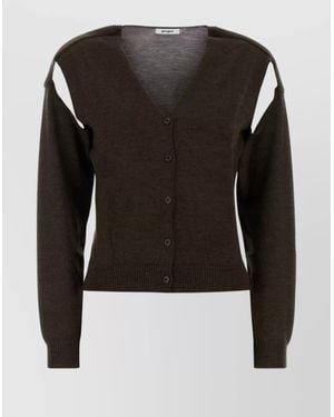 GIMAGUAS Merino Wool Cardigan - Black