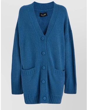 Del Core Cashmere Wool Cardigan - Blue