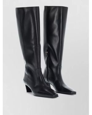 Stuart Weitzman Leather Boots - Black