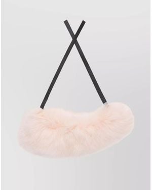 Marni Lamb Fur Scarf - Pink