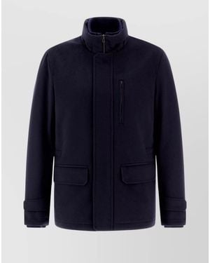 Herno Cashmere Wool Jacket - Blue