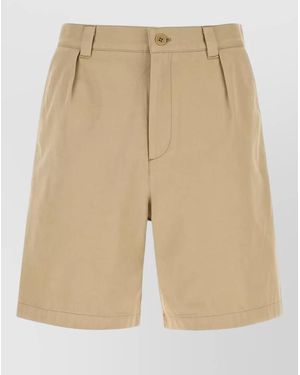 A.P.C. Cotton Bermuda Shorts - Natural