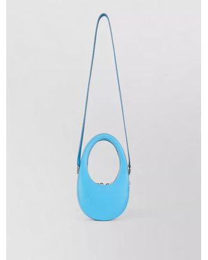 Coperni Swipe Mini Shoulder Bag Leather Floral - Blue