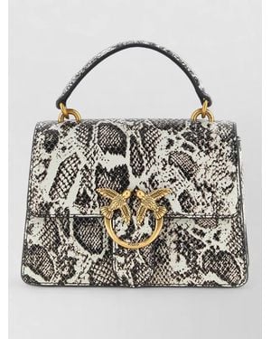 Pinko Mini Love One Light Shoulder Bag - Gray