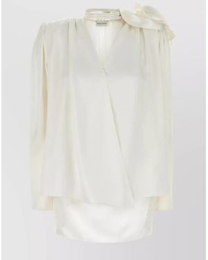 Magda Butrym Silk Blouse - White