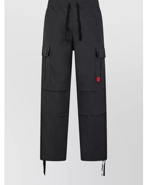 BOSS Relaxed-Fit Cargo Shorts - Black